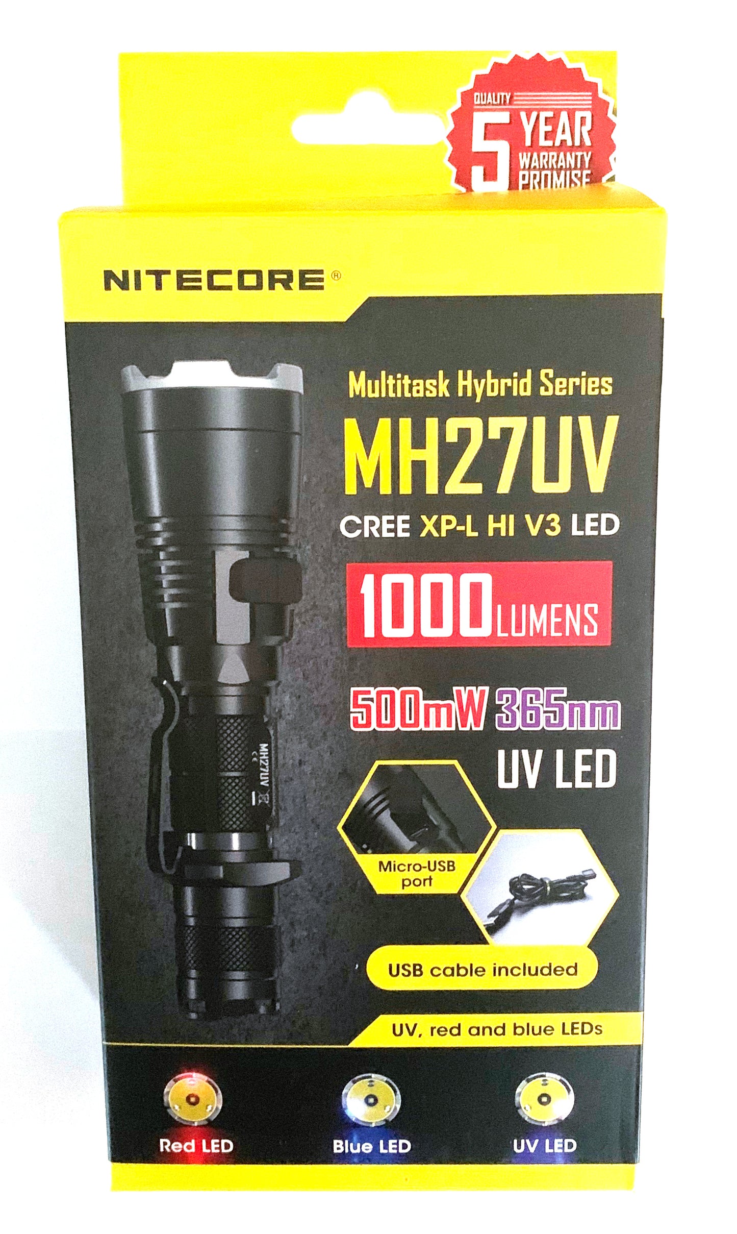 Nitecore MH27UV Rechargeable Flashlight