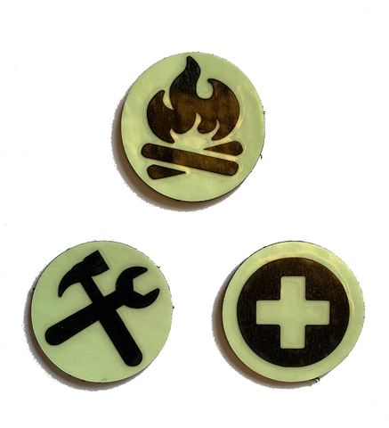 EDC Kit Icon Glowing Markers
