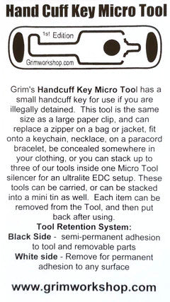 Hand Cuff Key Micro Tool
