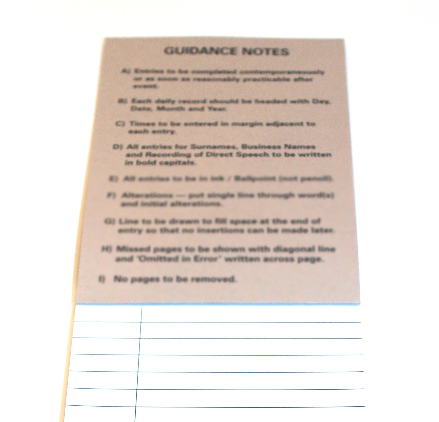 Security Officers Notebook - Version II