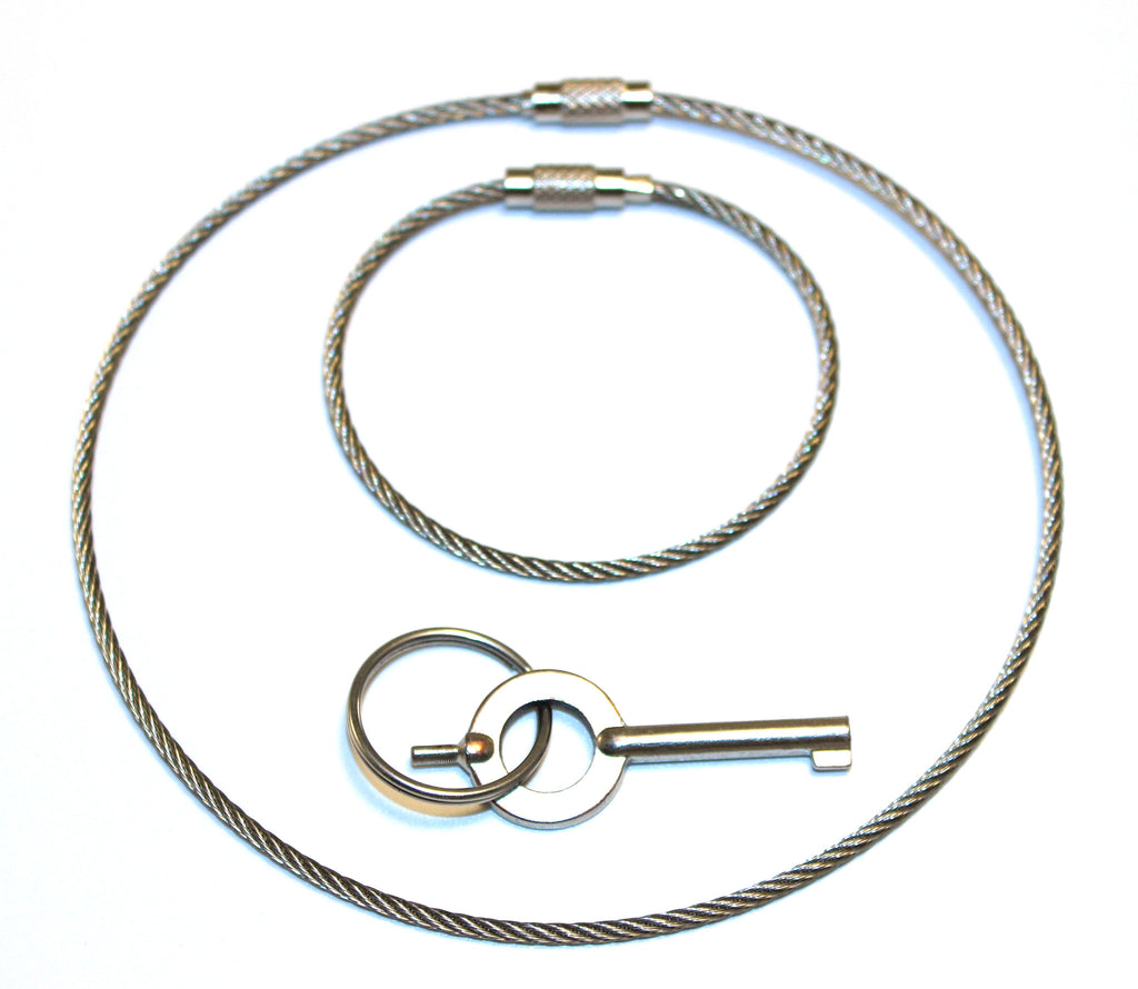 Steel cable discount key ring