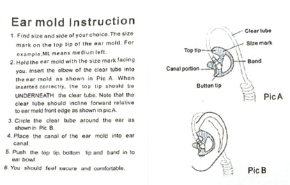 Clear Silicone Ear Piece
