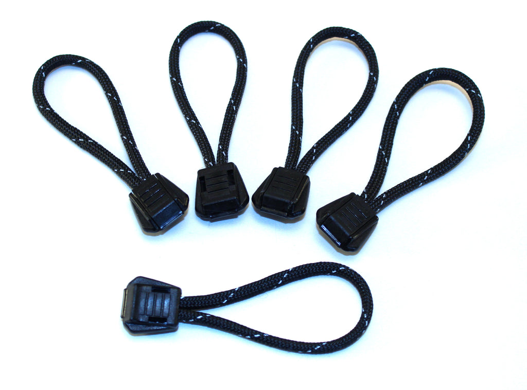 Keyport Para Pull 5-Pack (Black) - Premium Nylon Paracord Zipper Pulls,  Heavy Duty, Bags, Puller