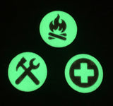 EDC Kit Icon Glowing Markers