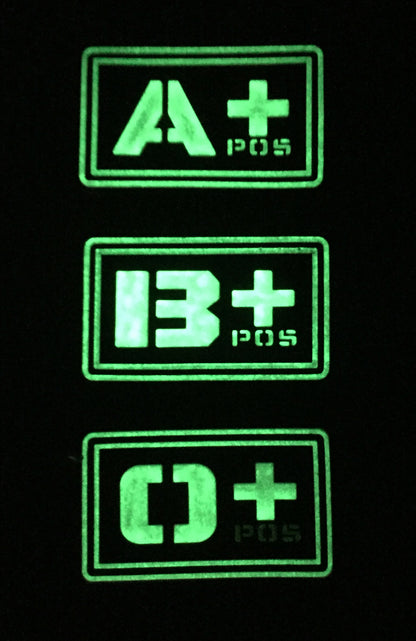 Night Ops Blood Group ID Patch