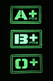 Night Ops Blood Group ID Patch