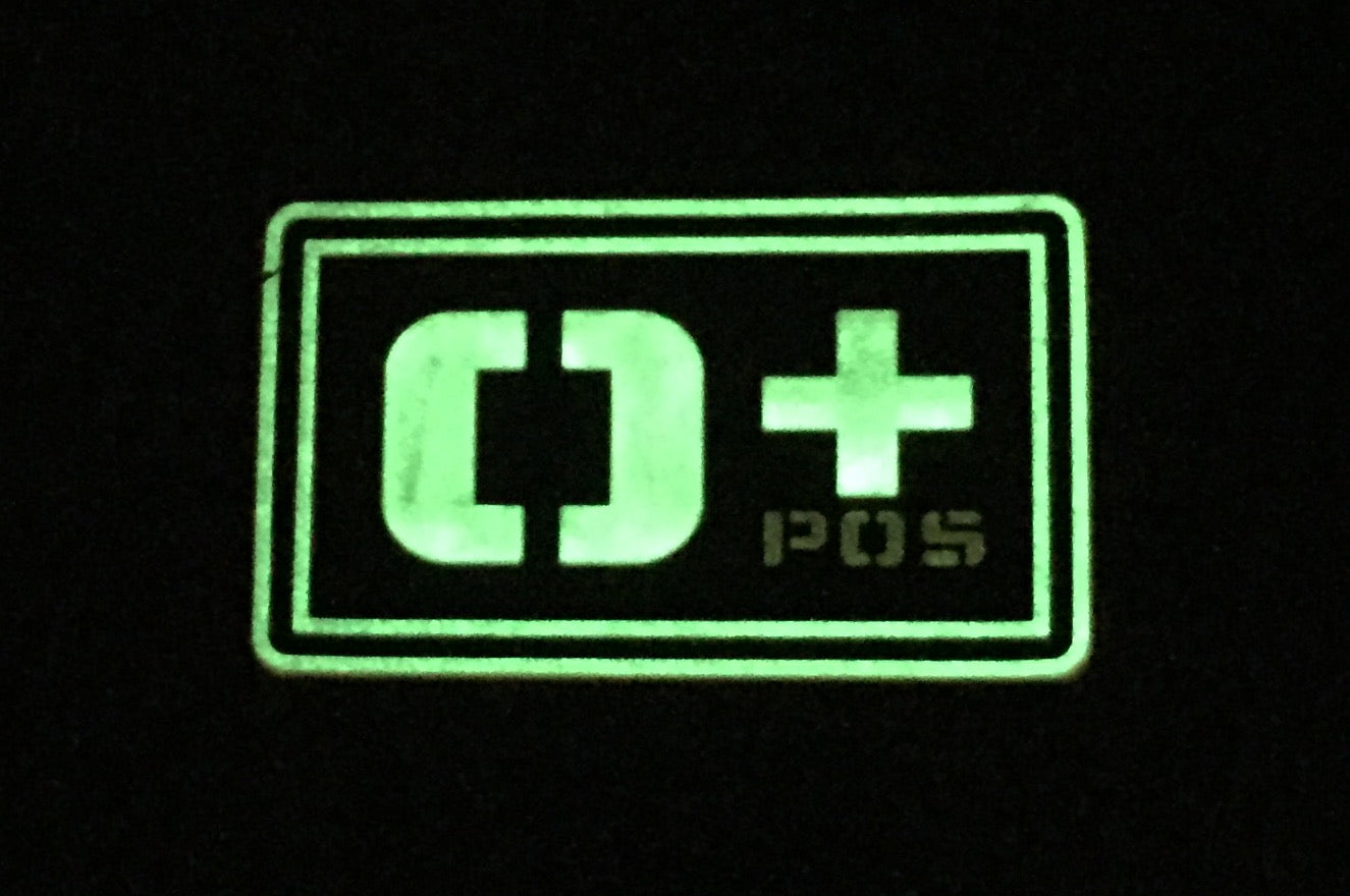 Night Ops Blood Group ID Patch
